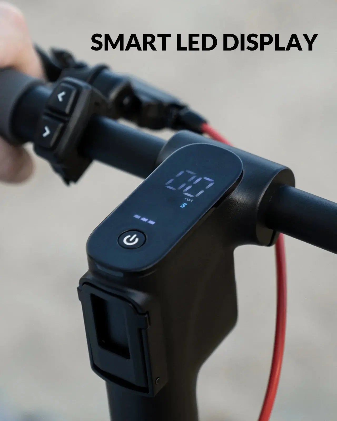 Electric Scooter with Turn Signals, 10" Solid Tires, 19.9 Miles Range & 18 Mph, 350W Motor, Foldable Electric Scooter for Adults