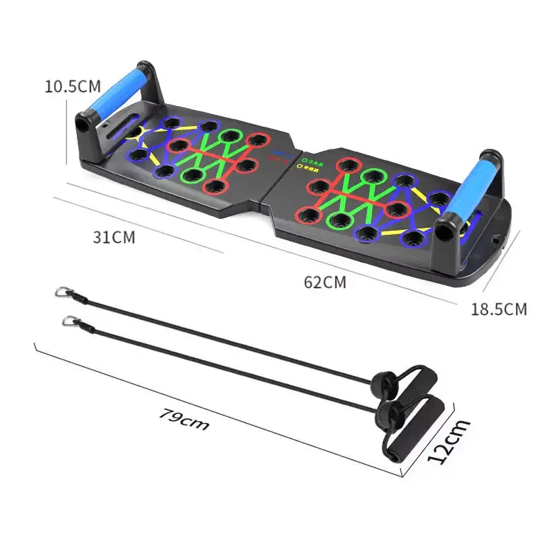 Portable Multifunctional Push-Up Board Set with Handles Foldable Fitness Equipment for Chest Abdomen Arms and Back Training - Amazing Hot Prices For You