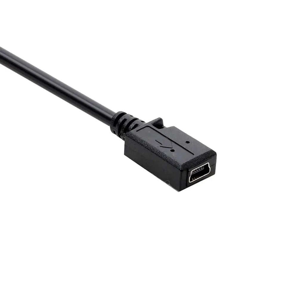 11.4inch Mini b Female to USB A Male Cable minib 5pin Adapter Cable Supports Data Transfer, Charging, and Sync (Mini b) Female-(USB A) Male, 11.4inch