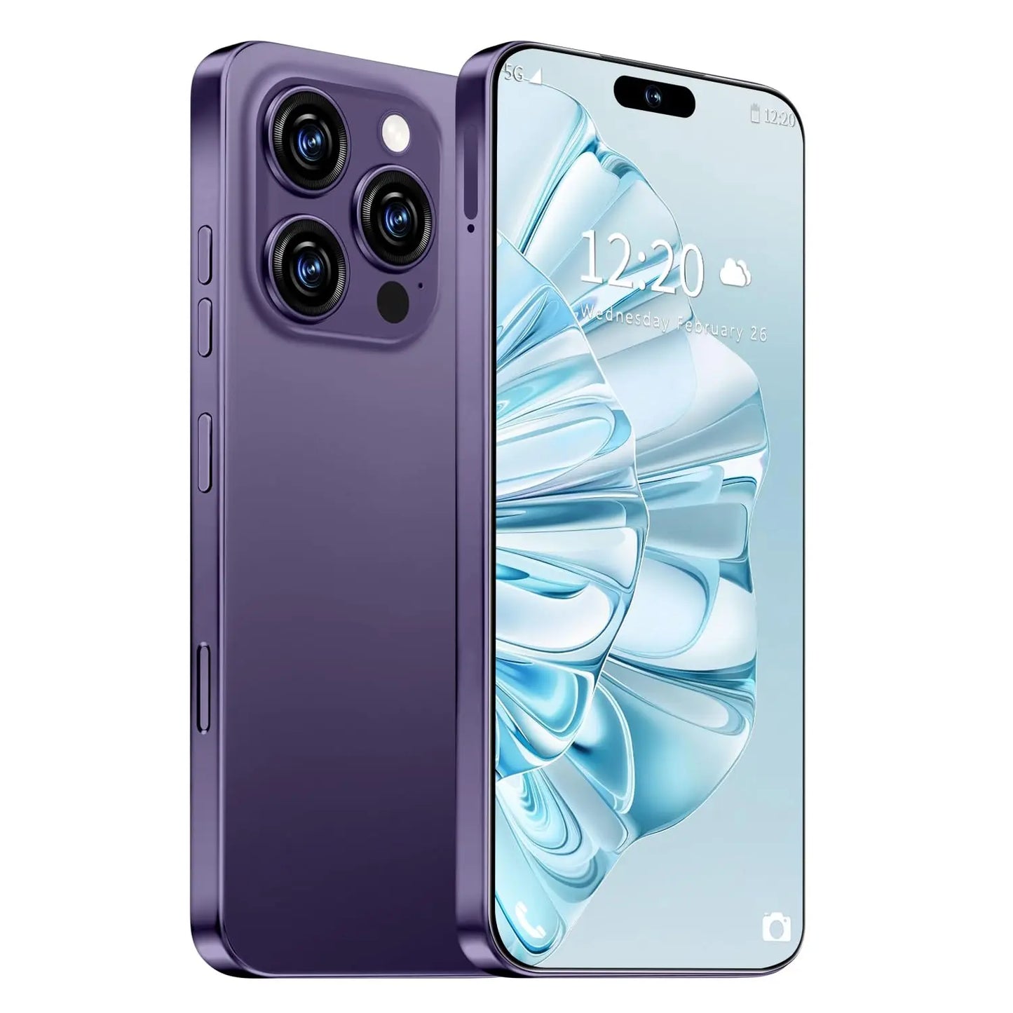I16 PROMAX Unlocked Phone, 6.99inch Cell Phone with Android 13 12GB+512GB 7000mAh Long Battery Life, HD Screen Smartphone with Dual SIM, Fingerprint Lock, Face ID, Photos 5G Phone (Deep Green)