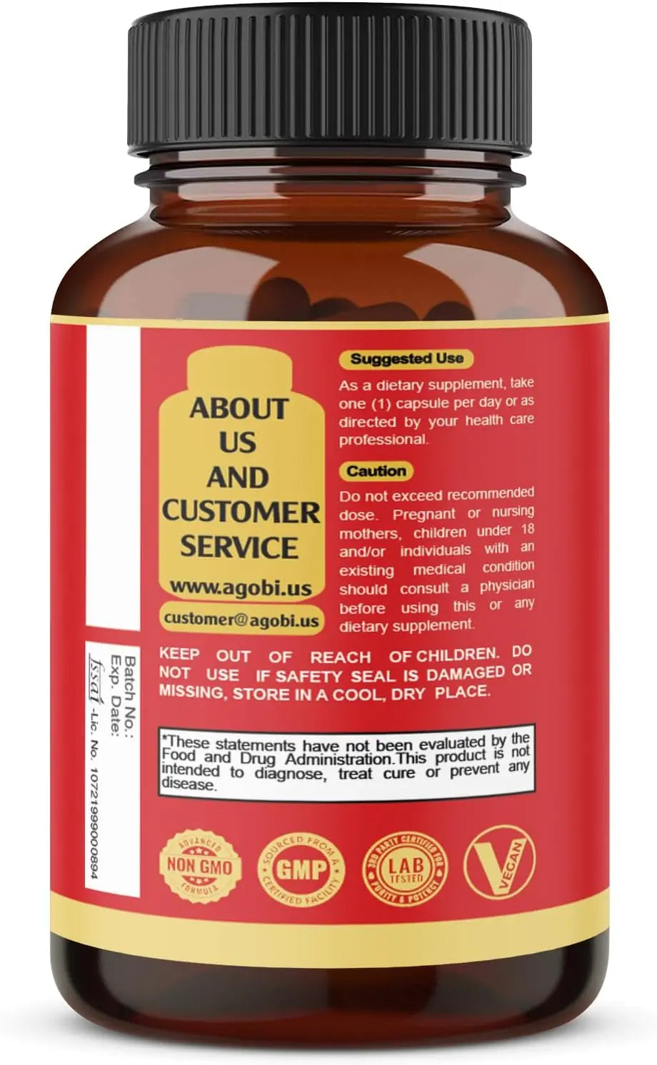 9in1 Brain Support Supplement - Concentrated Ashwagandha Root, Gotu Kola Powder, Bacopa Monnieri Powder and More - 90 Capsules - 3-Month Supply