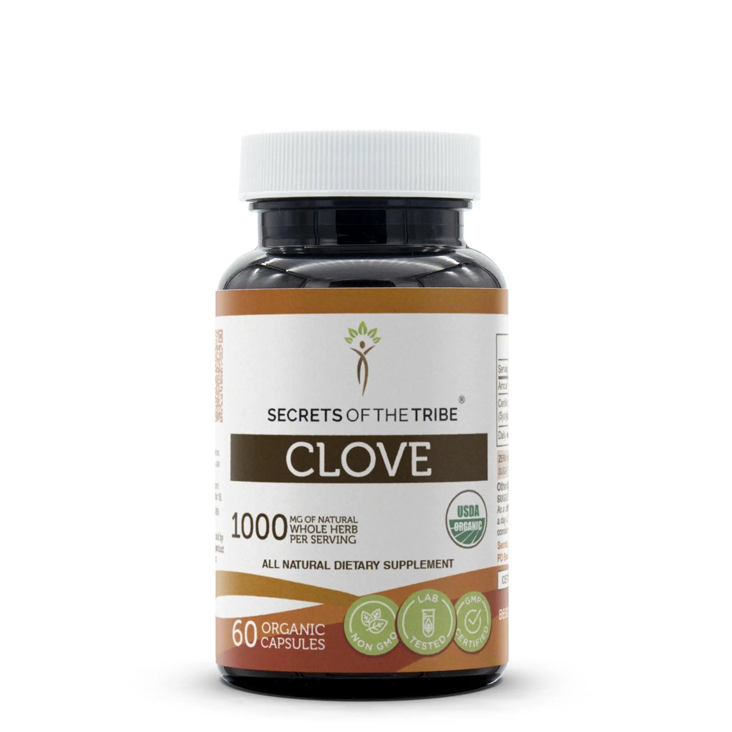 Secrets of the Tribe Clove 120 Capsules, 1000 mg, USDA Organic Clove (Syzygium Aromaticum) Dried Flower Buds (120 Capsules)