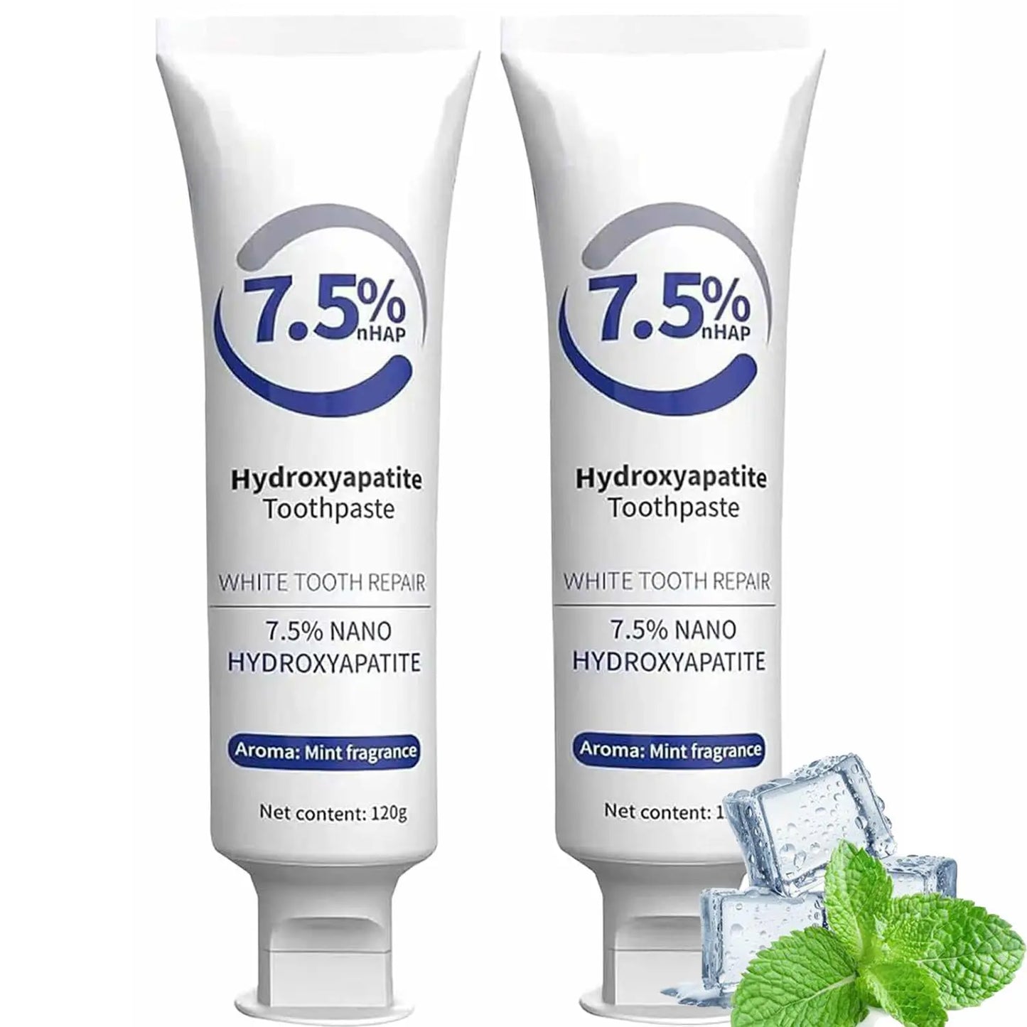Hydroxyapatite Toothpaste - Hidroxiapatita Toothpaste, Pasta De Dientes Con Hidroxiapatita, 7.5% Hydroxyapatite Toothpaste For Enamel Protection And Tooth Strengthening (3)