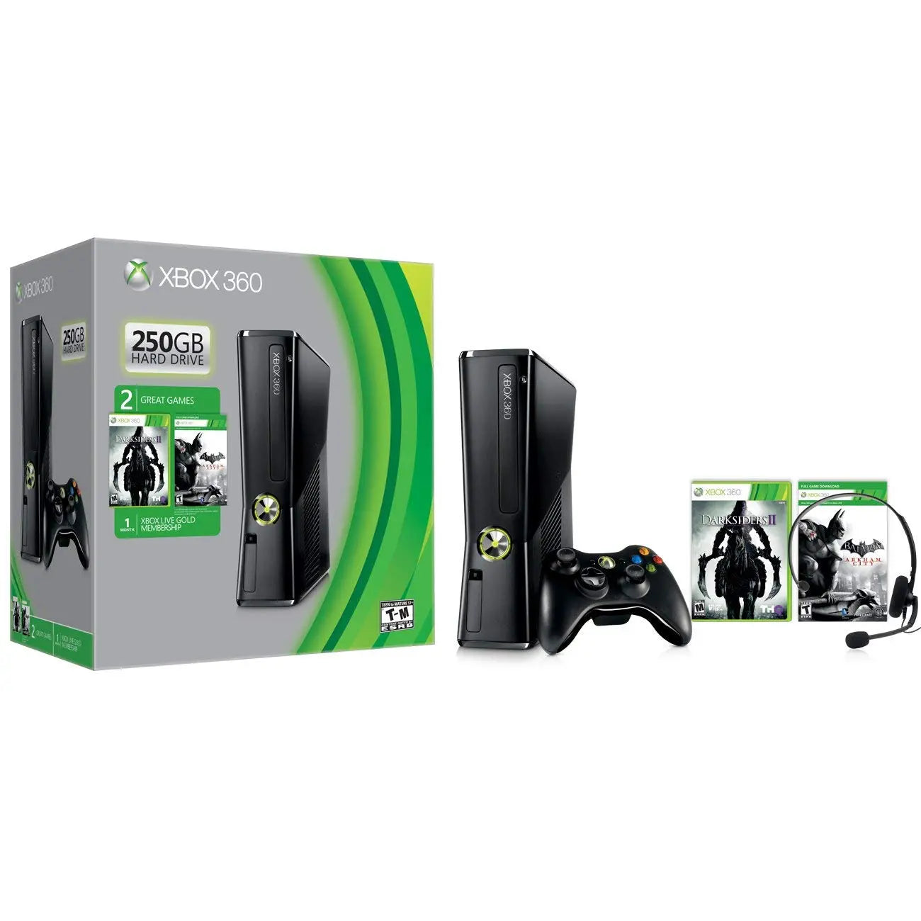 Microsoft Xbox 360 250GB Spring Value Bundle (Renewed)