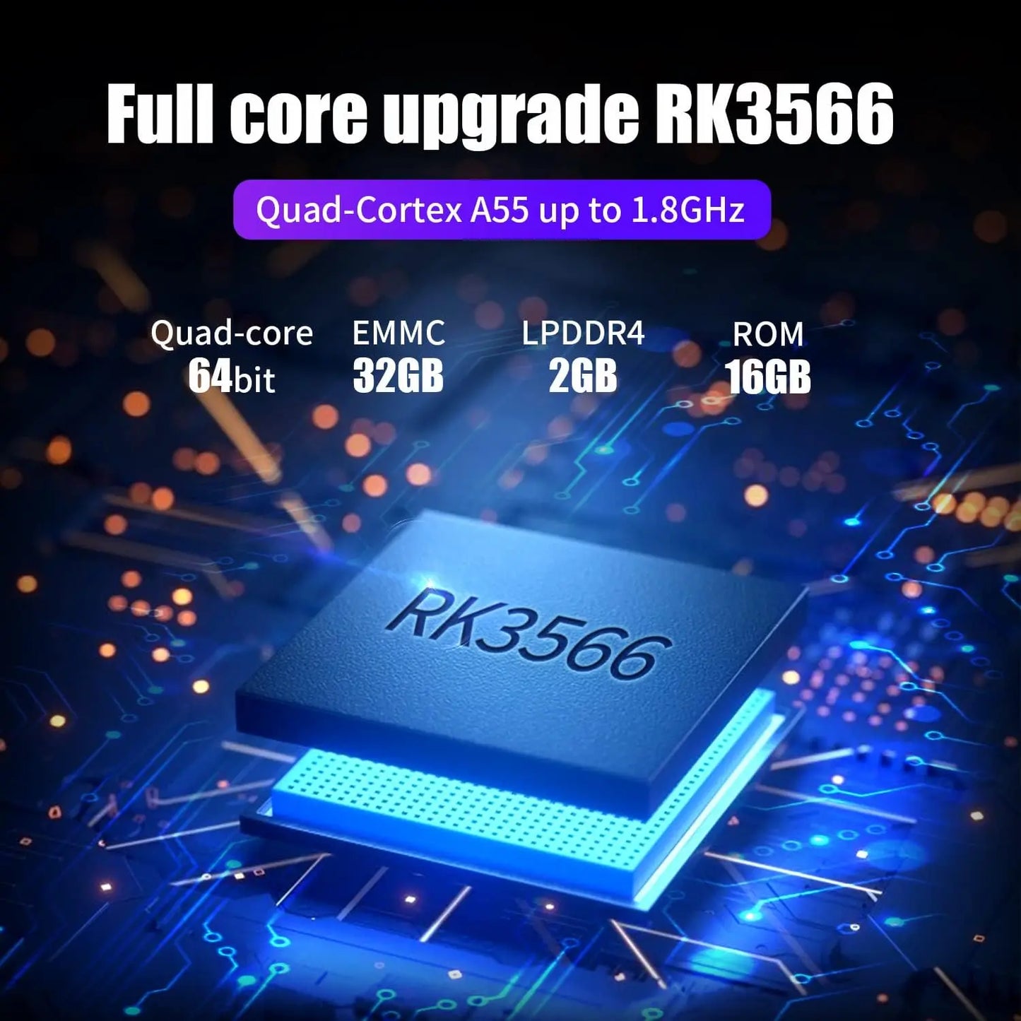 Dosnura RG353P Handheld Game Console Linux and Android Dual OS RK3566 64BIT 64G TF Card 4420+ Classic Games 3.5 Inch IPS Screen 3500mAh Battery Support 5G WiFi 4.2 Bluetooth(RG353P-Black)