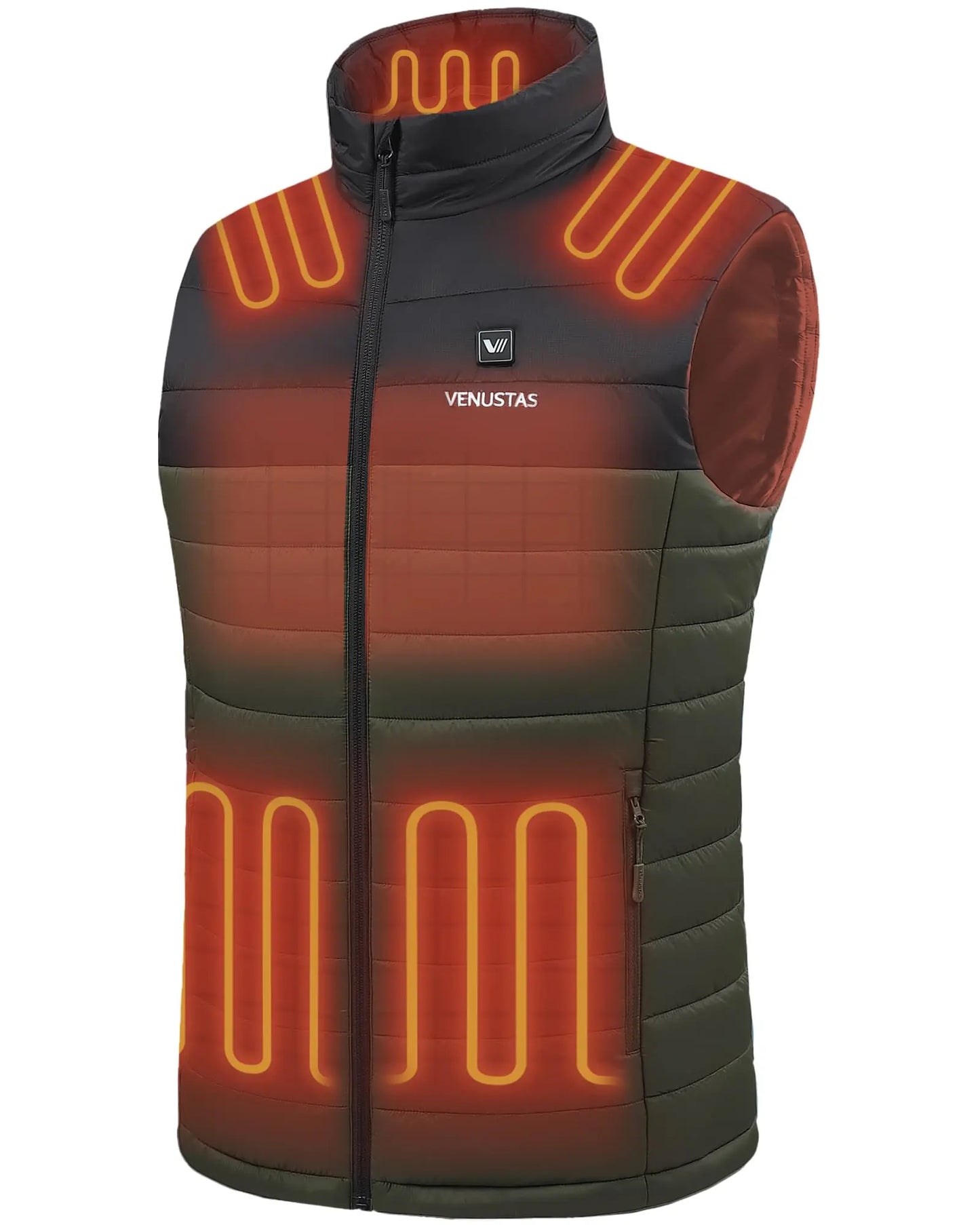Venustas Men's Heated Vest with Battery, Lightweight Quilted Vest for Men