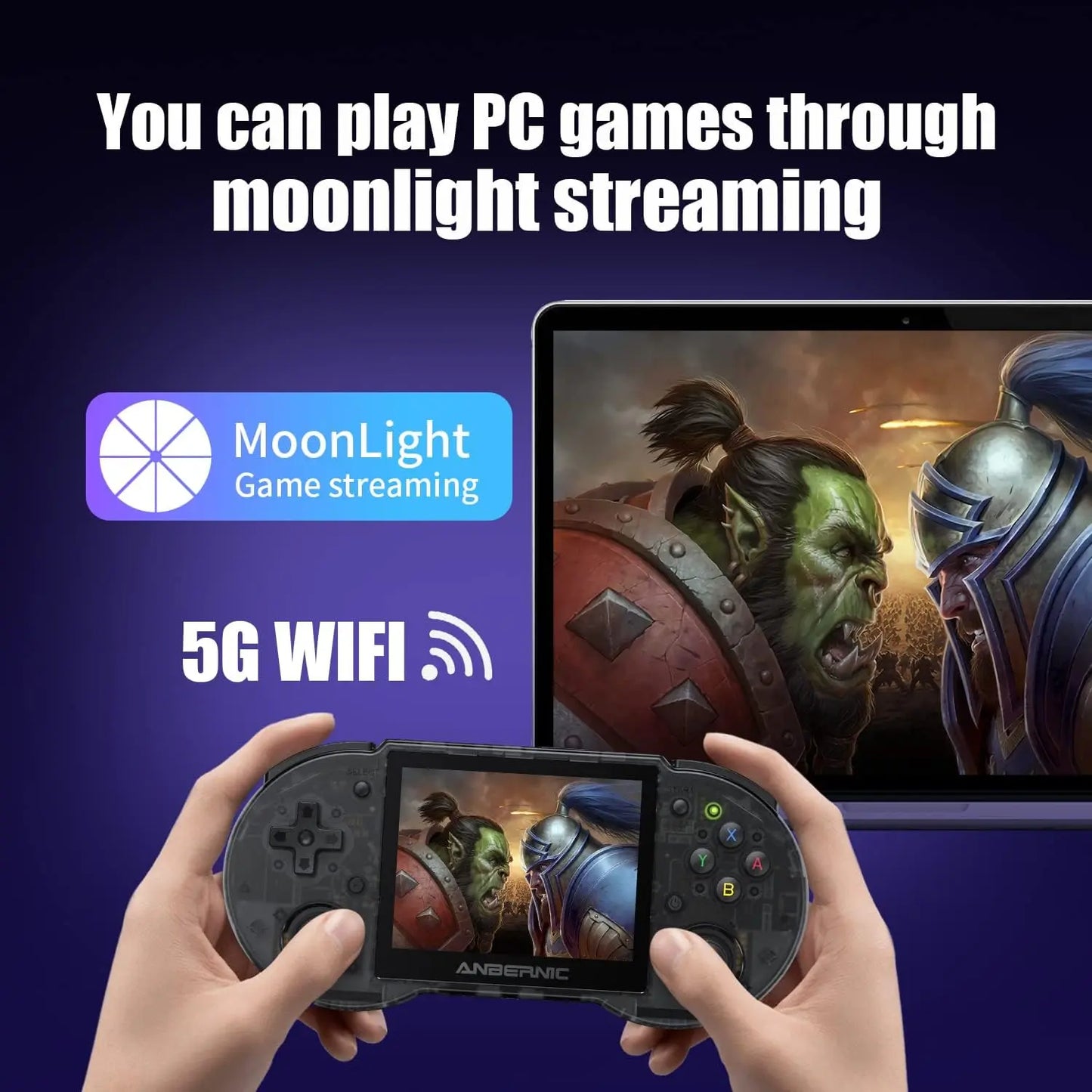 Dosnura RG353P Handheld Game Console Linux and Android Dual OS RK3566 64BIT 64G TF Card 4420+ Classic Games 3.5 Inch IPS Screen 3500mAh Battery Support 5G WiFi 4.2 Bluetooth(RG353P-Black)