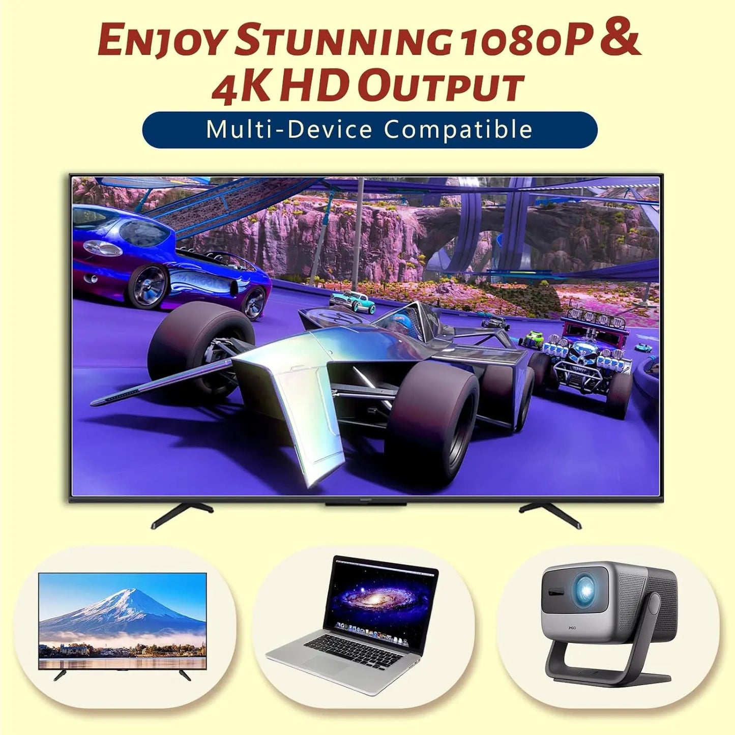 2025 Retro Gaming Console Pro 4K HDMI with 40,000+ Built-in Classic Video Games - Plug & Play Game Stick for TV with 2 Wireless Controllers | 23 Emulator Support 64GB