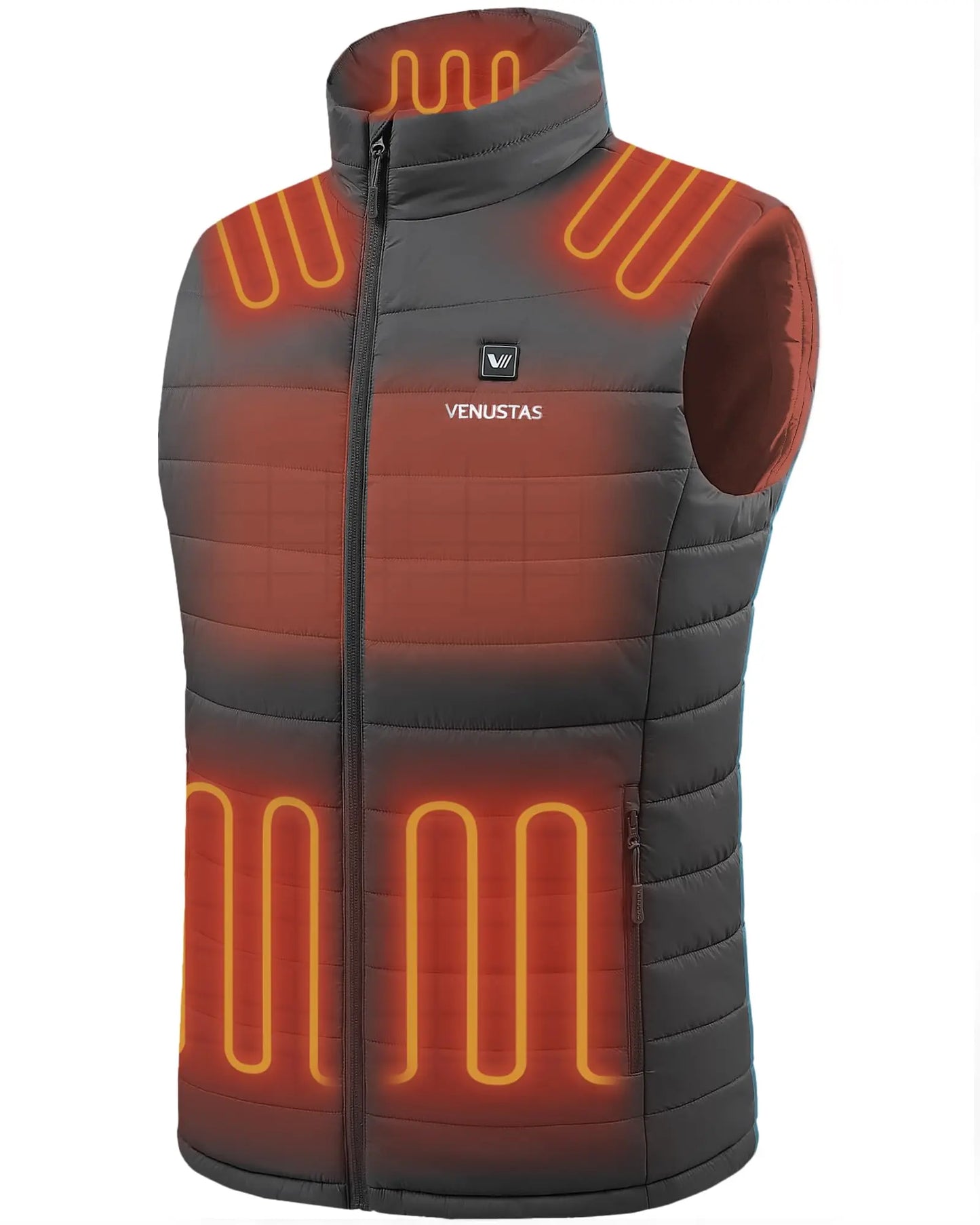 Venustas Men's Heated Vest with Battery, Lightweight Quilted Vest for Men