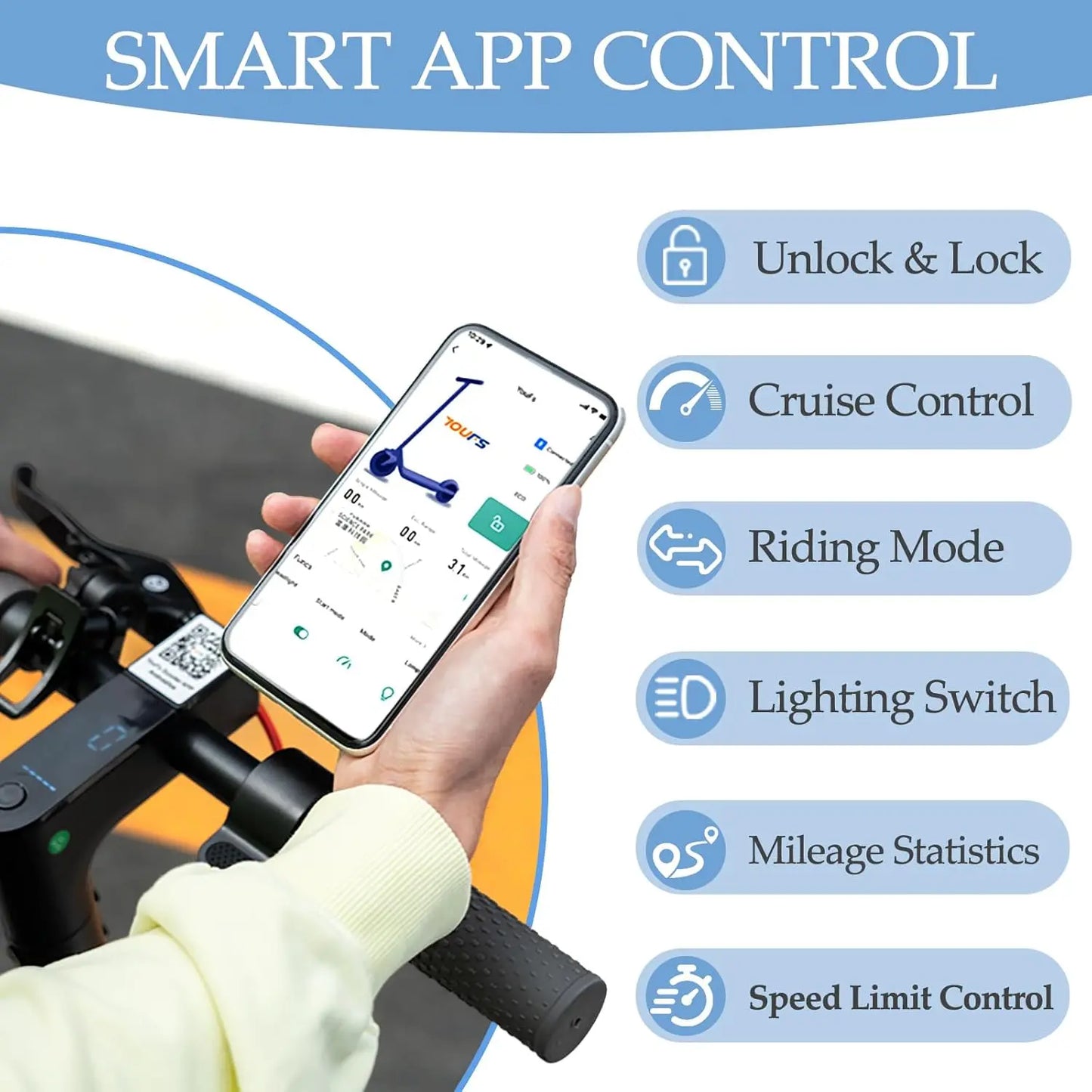 Electric Scooter for Adults- 10.4Ah Battery 350W(500W Peak) Motor, ≥19MPH & 25 Miles Long Range, 8.5'' Solid Tires Foldable with Dual Brake, Lightweight Portable Commuter E Scooter for Urban Travel