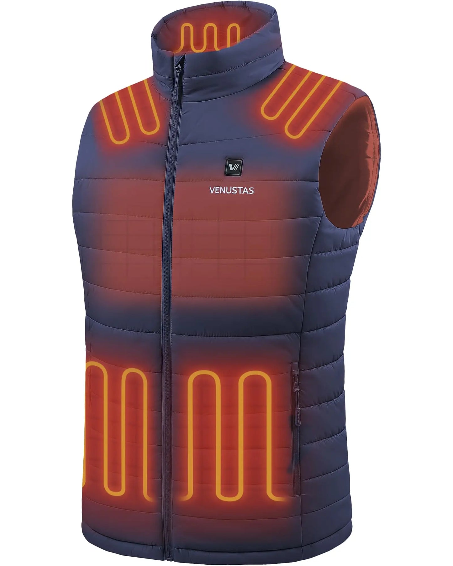 Venustas Men's Heated Vest with Battery, Lightweight Quilted Vest for Men