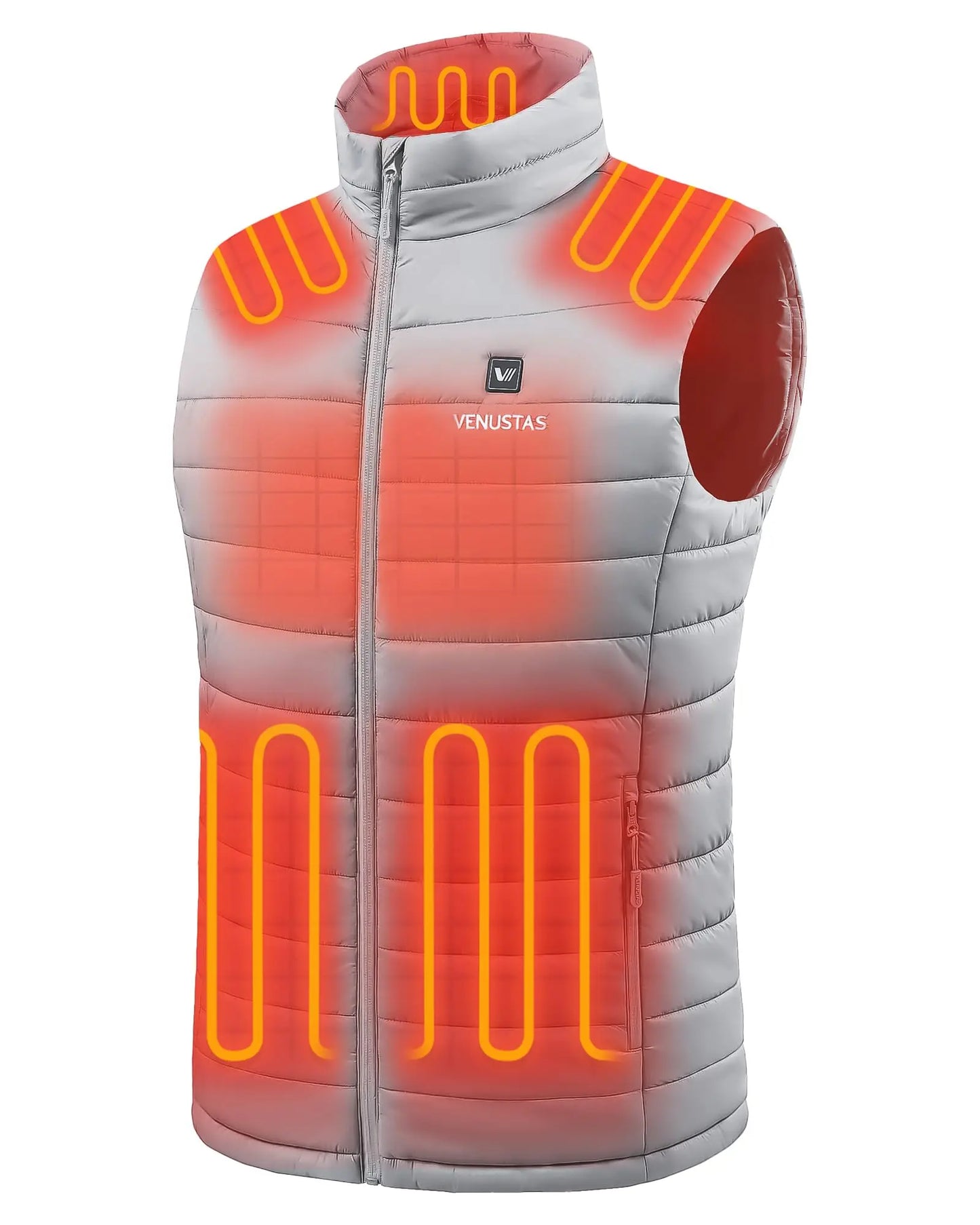 Venustas Men's Heated Vest with Battery, Lightweight Quilted Vest for Men