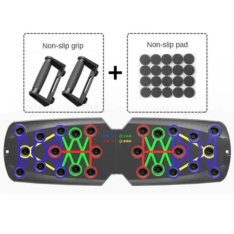 Portable Multifunctional Push-Up Board Set with Handles Foldable Fitness Equipment for Chest Abdomen Arms and Back Training - Amazing Hot Prices For You