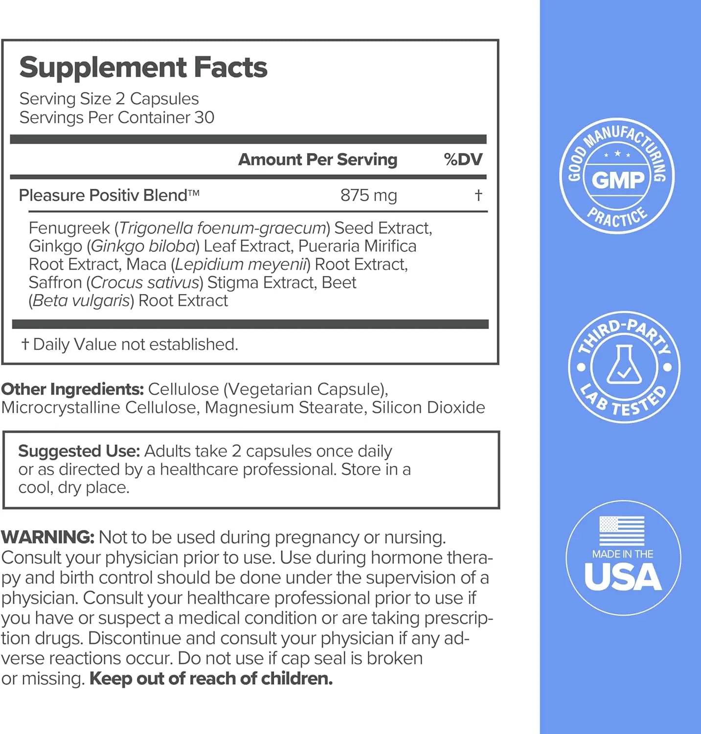 MENO Vaginal Moisture Support Capsules – OBGYN-Formulated to Support Healthy Vaginal Moisture, Mood & Relaxation – Hormone-Free Supplements with Maca Root & Fenugreek Seed Extract – 30 Servings