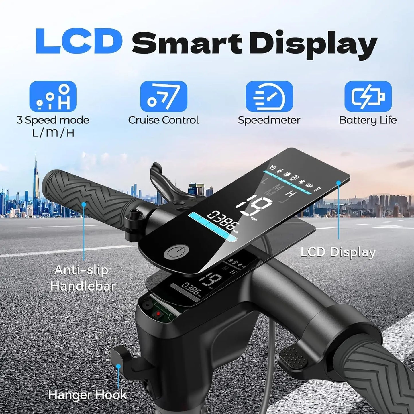SISIGAD Electric Scooter Adults 8.5" Tires, 25 MPH Top Speed, 20 Miles Long Range, Scooters Electric for Adults, 600W Peak Motor, Foldable E-Scooter with APP and Dual Braking System