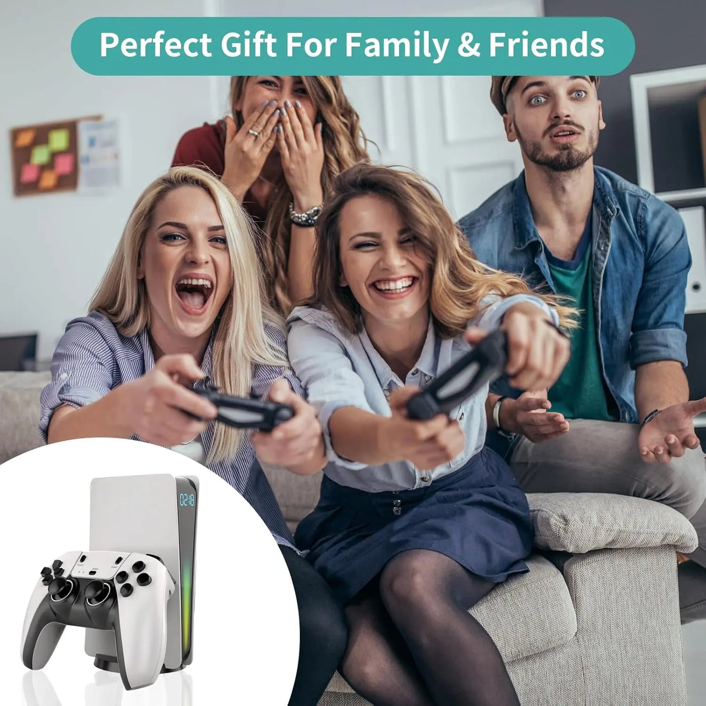 UKIFIRE Wireless Retro Game Console,4K HD Output,Retro Game Stick with Built-in 10+ Emulators, 128GB Built in 10000+ Video Games