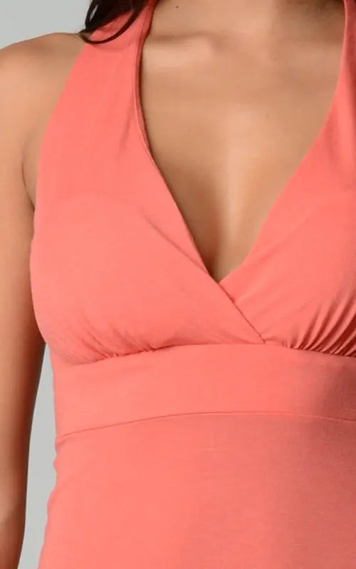 Women's Halter Maxi Dress with Cross Back Straps Amazing Hot Prices For You