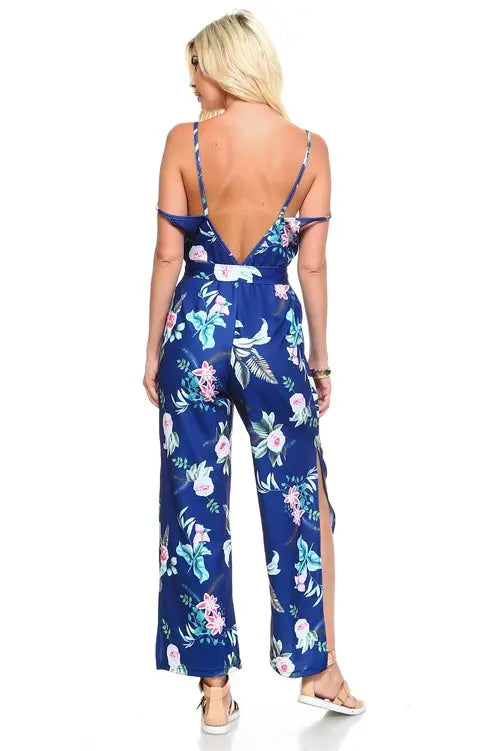 Women's Floral Tie Tank Jumpsuit Amazing Hot Prices For You
