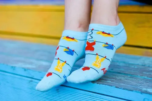 BEACH BODY light blue cotton socks for women Amazing Hot Prices For You