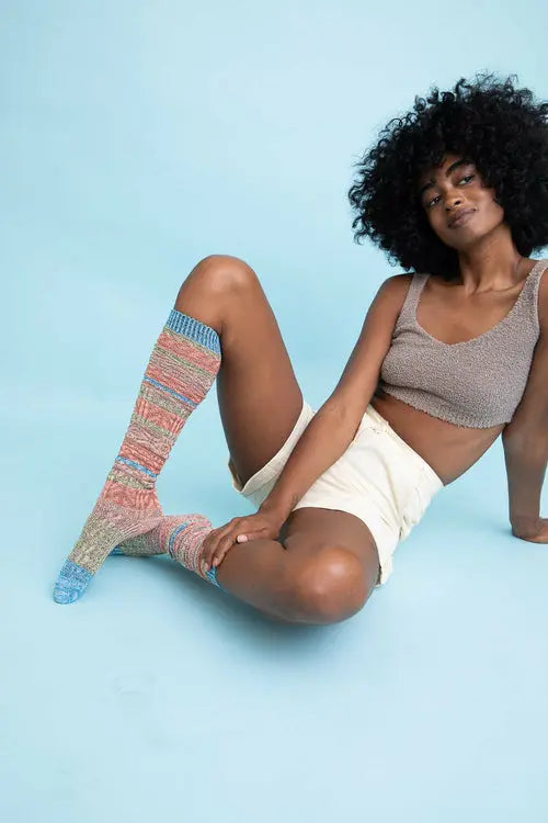 Boho Stripe Boot Socks Amazing Hot Prices For You
