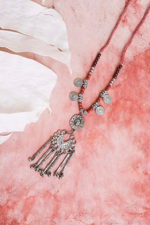 Charm Medallion with Back Lariat Necklace Amazing Hot Prices For You