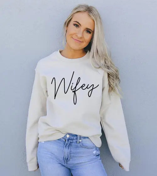 Wifey Sweatshirt Amazing Hot Prices For You