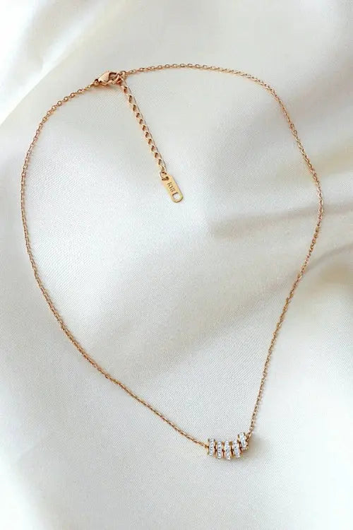 18 Karats Rose Gold Filled Necklace Amazing Hot Prices For You