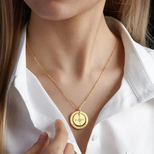 Coordinates Necklace • Long Distance Gift • Latitude Longitude jewelry Amazing Hot Prices For You
