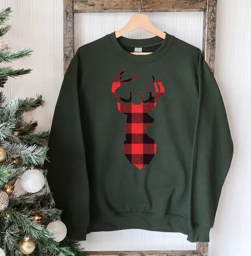 Christmas Deer Sweatshirt Amazing Hot Prices For You