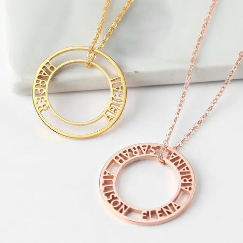 Mom Necklace 4 Kids, Mom Jewelry With Kids Name, 3 Name Necklace Amazing Hot Prices For You
