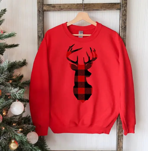 Christmas Deer Sweatshirt Amazing Hot Prices For You
