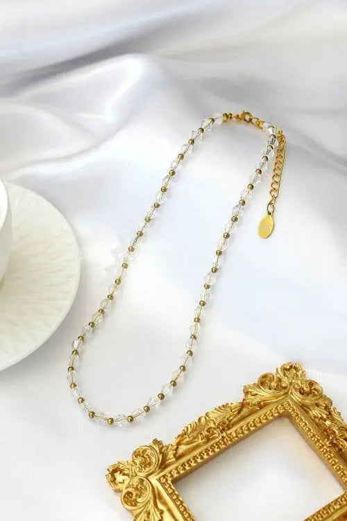 18 Karats Clear Austrian Crystals Choker Amazing Hot Prices For You