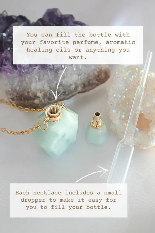 24 Karats Natural Amazonite Crystal Necklace Amazing Hot Prices For You