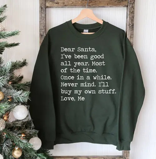 Dear Santa Christmas Sweatshirt Amazing Hot Prices For You