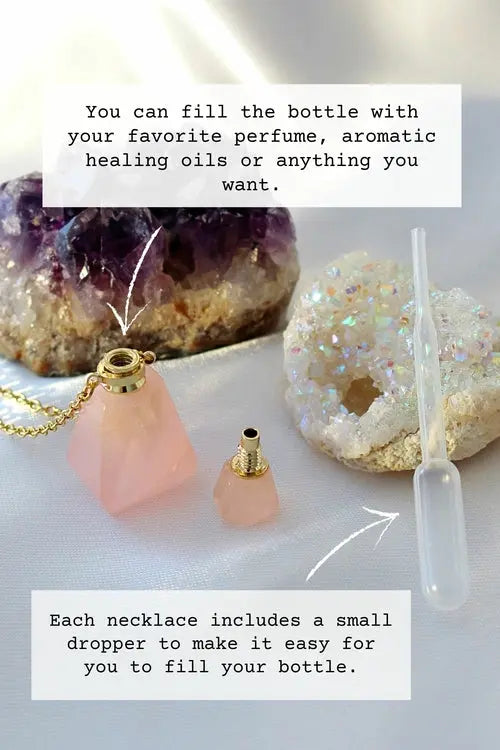 Healing Stones Bottle Pendant Necklace Aromatic Therapy Necklace Amazing Hot Prices For You