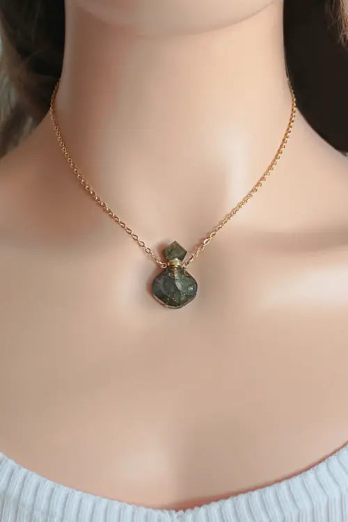 Luxury Mini Crystals Bottles | 24 Karats Natural Crystals Necklaces Amazing Hot Prices For You