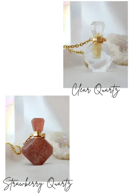 Healing Stones Bottle Pendant Necklace Aromatic Therapy Necklace Amazing Hot Prices For You