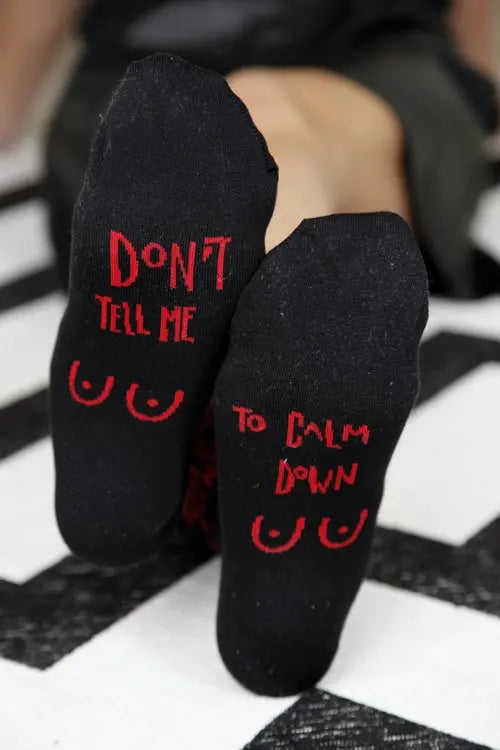 FEMINIST black cotton socks for women Amazing Hot Prices For You