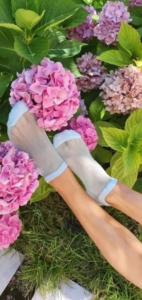 LUCINA mint green glittery socks for women Amazing Hot Prices For You