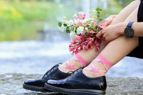 KRISTIN sheer pink socks for women Amazing Hot Prices For You