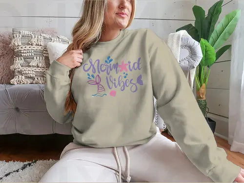 Mermaid Vibes Decorative Design For Sweatshirt Amazing Hot Prices For You