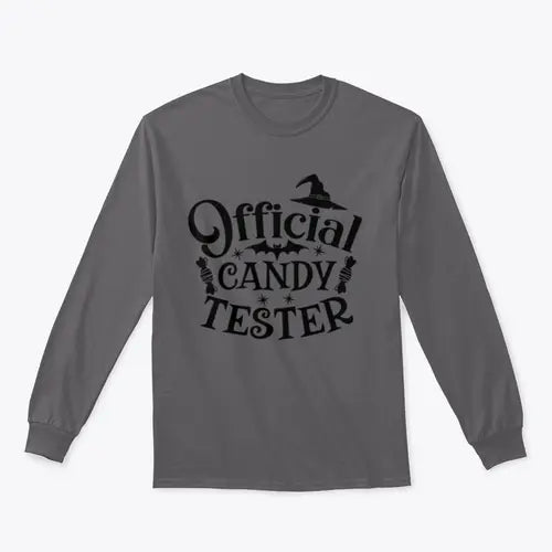 Official Candy Tester Vector Halloween Design for Sweatshirt - Amazing Hot Prices For You