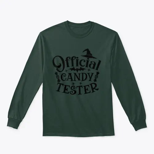 Official Candy Tester Vector Halloween Design for Sweatshirt - Amazing Hot Prices For You