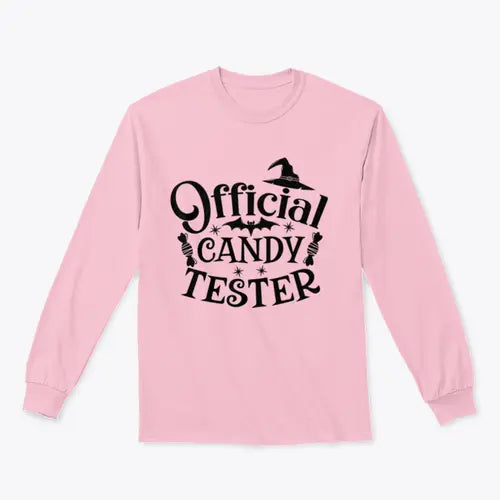 Official Candy Tester Vector Halloween Design for Sweatshirt - Amazing Hot Prices For You