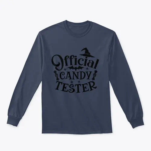 Official Candy Tester Vector Halloween Design for Sweatshirt - Amazing Hot Prices For You