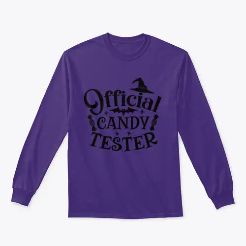 Official Candy Tester Vector Halloween Design for Sweatshirt - Amazing Hot Prices For You