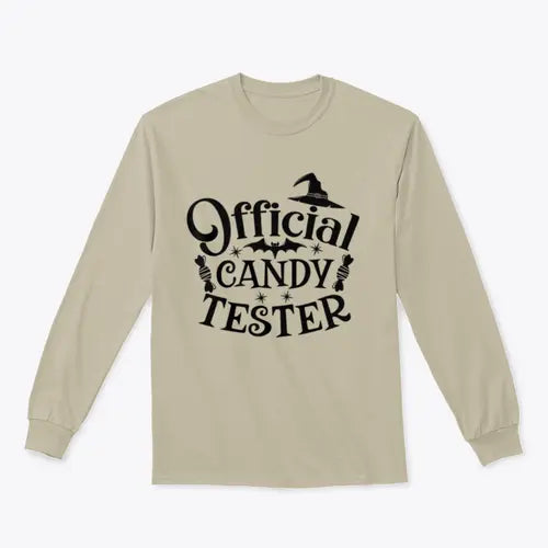Official Candy Tester Vector Halloween Design for Sweatshirt - Amazing Hot Prices For You