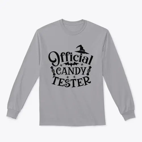 Official Candy Tester Vector Halloween Design for Sweatshirt - Amazing Hot Prices For You