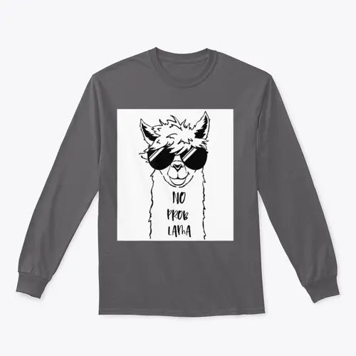 Cute Llama Face With Sunglasses Design for Sweatshirt Amazing Hot Prices For You