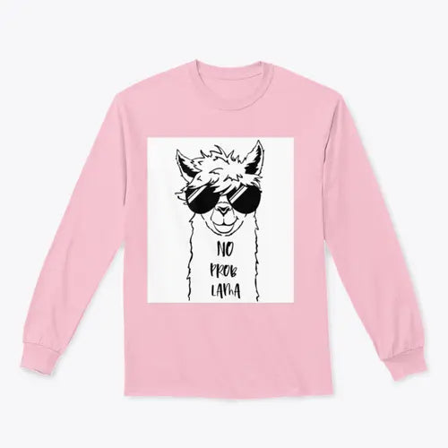 Cute Llama Face With Sunglasses Design for Sweatshirt Amazing Hot Prices For You